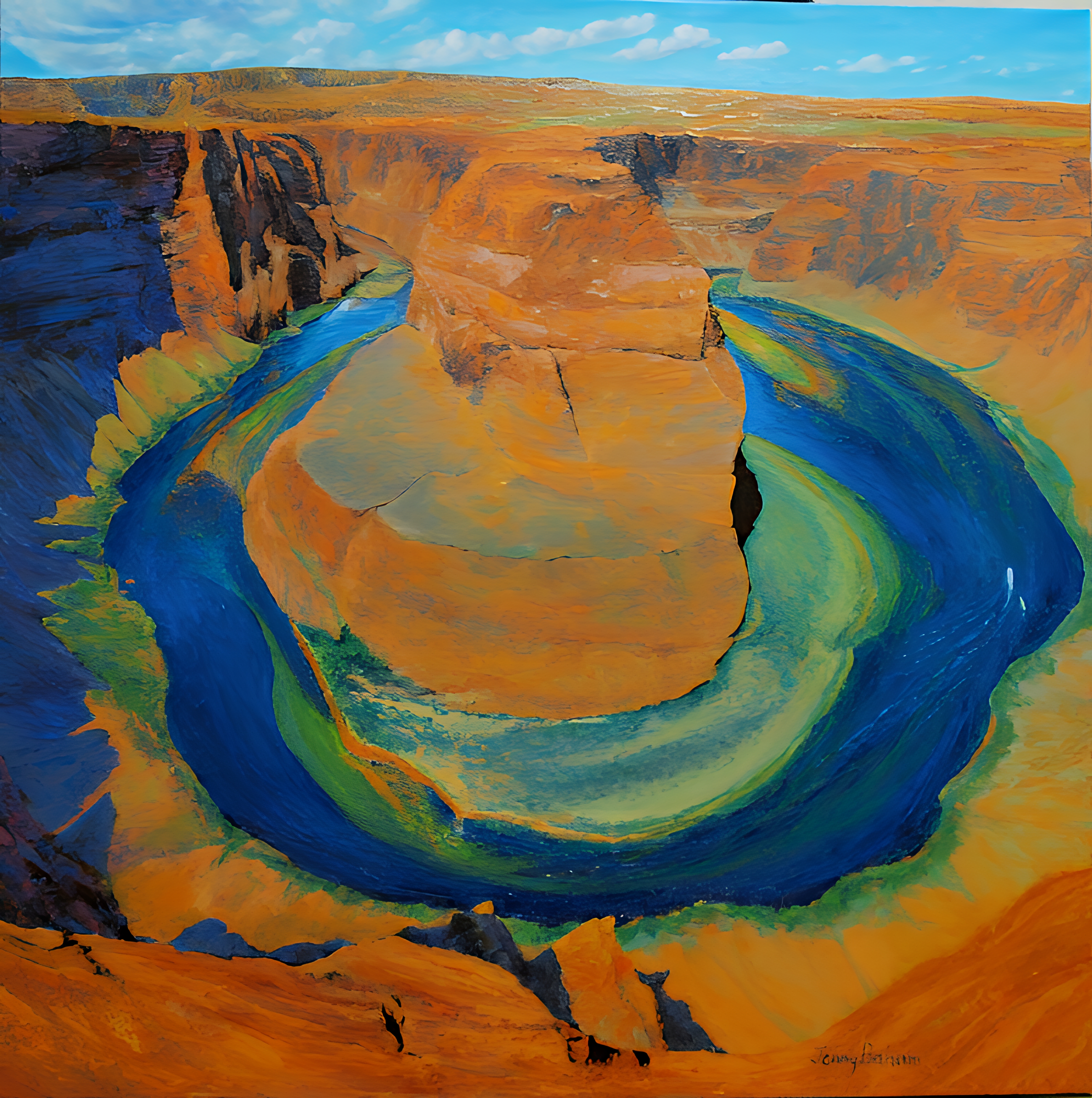 Horseshoe Bend, Colorado River Canyon