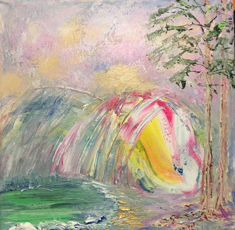 Pink Mountain Lake