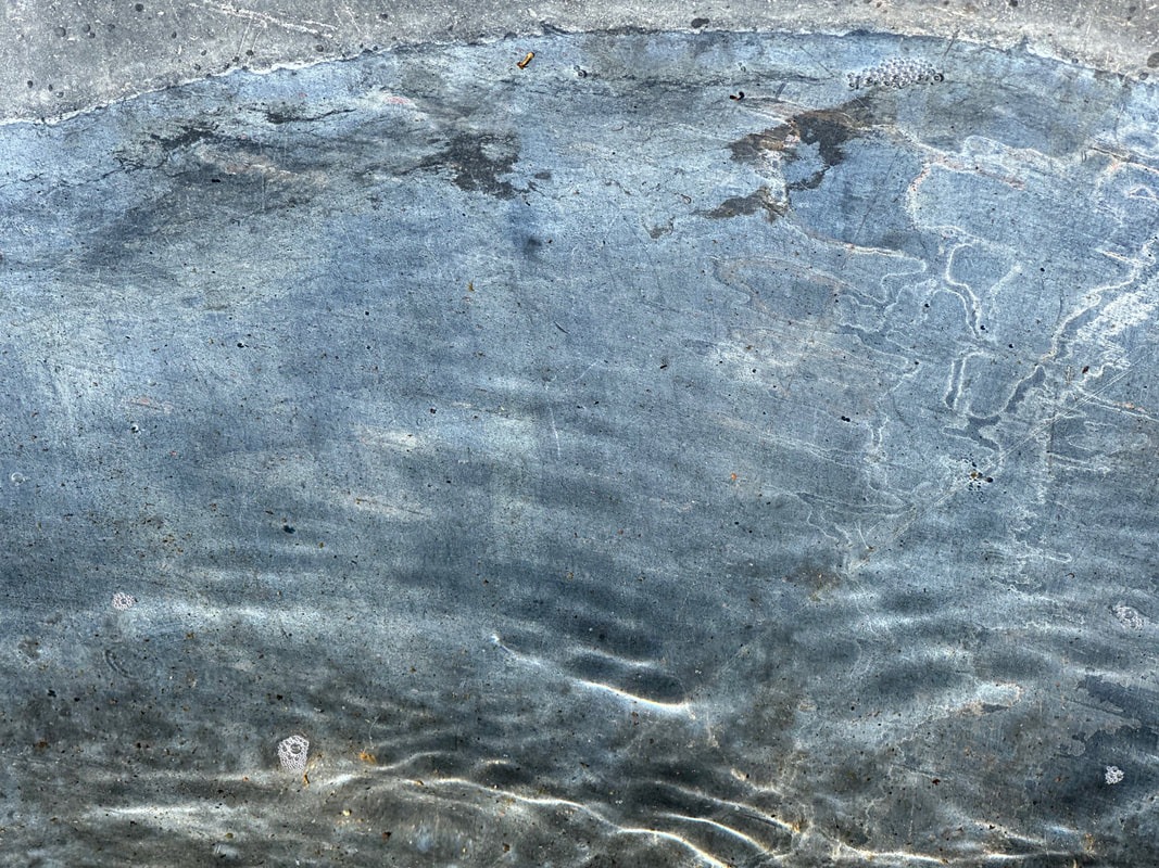 Wet Stone Surface