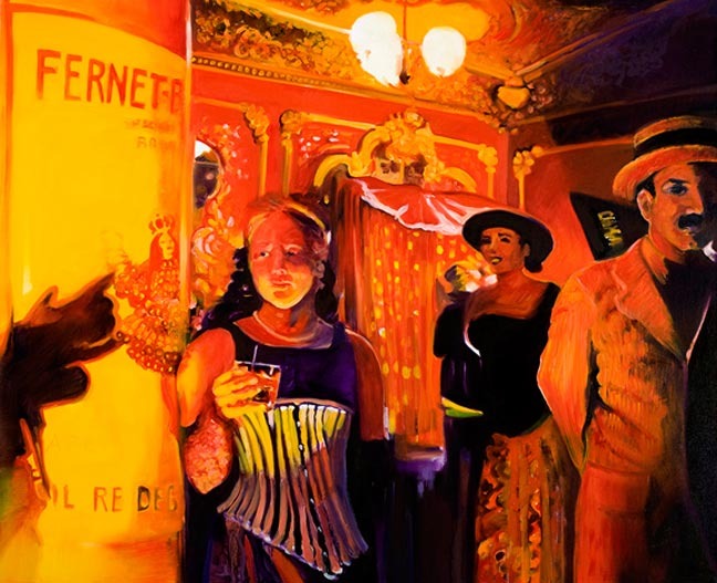 Red and Yellow (Invitation to a Halloween Costume Party)