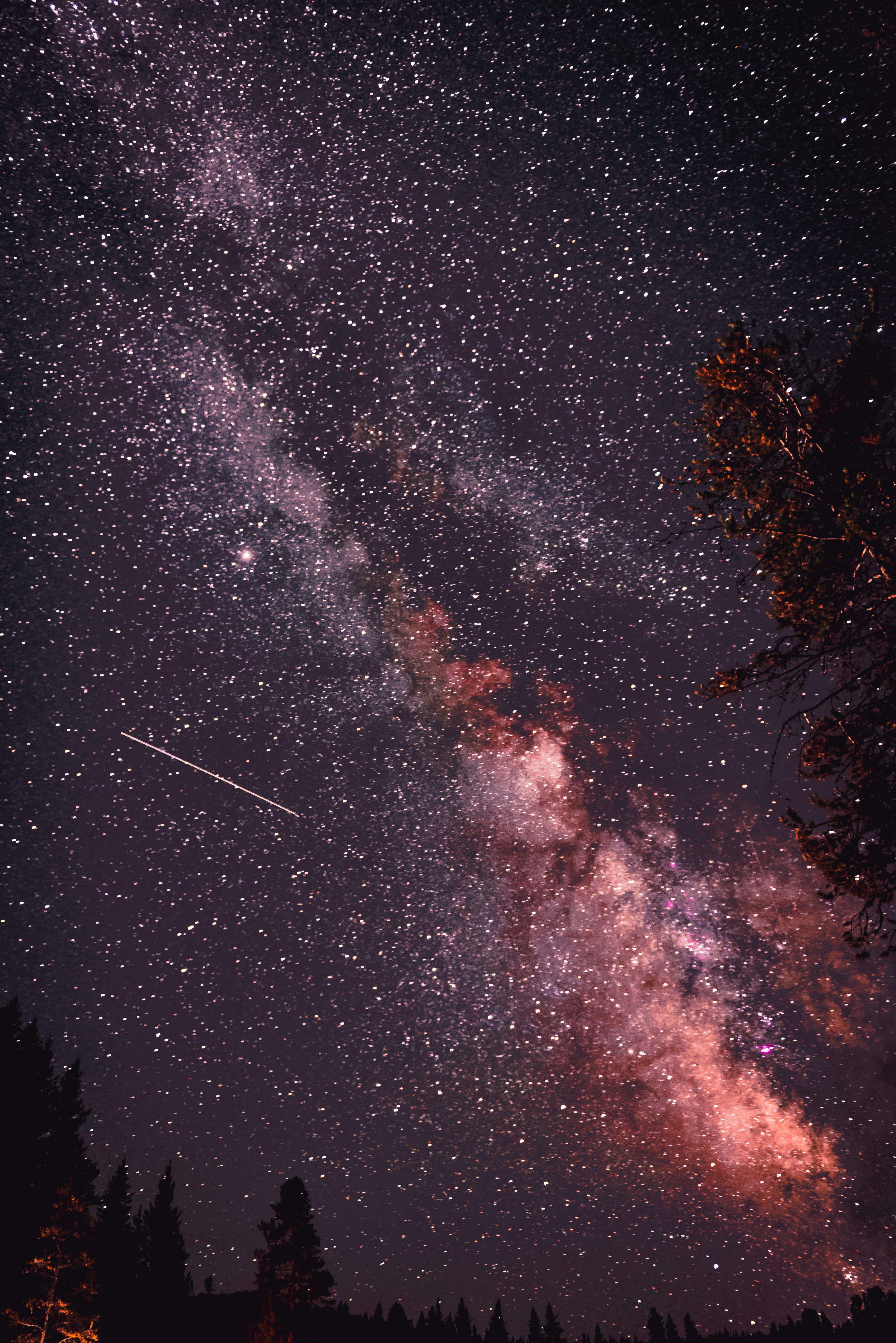 "Shooting Star Over the Milky Way" A Meteor Crosses the Galaxy's Edge